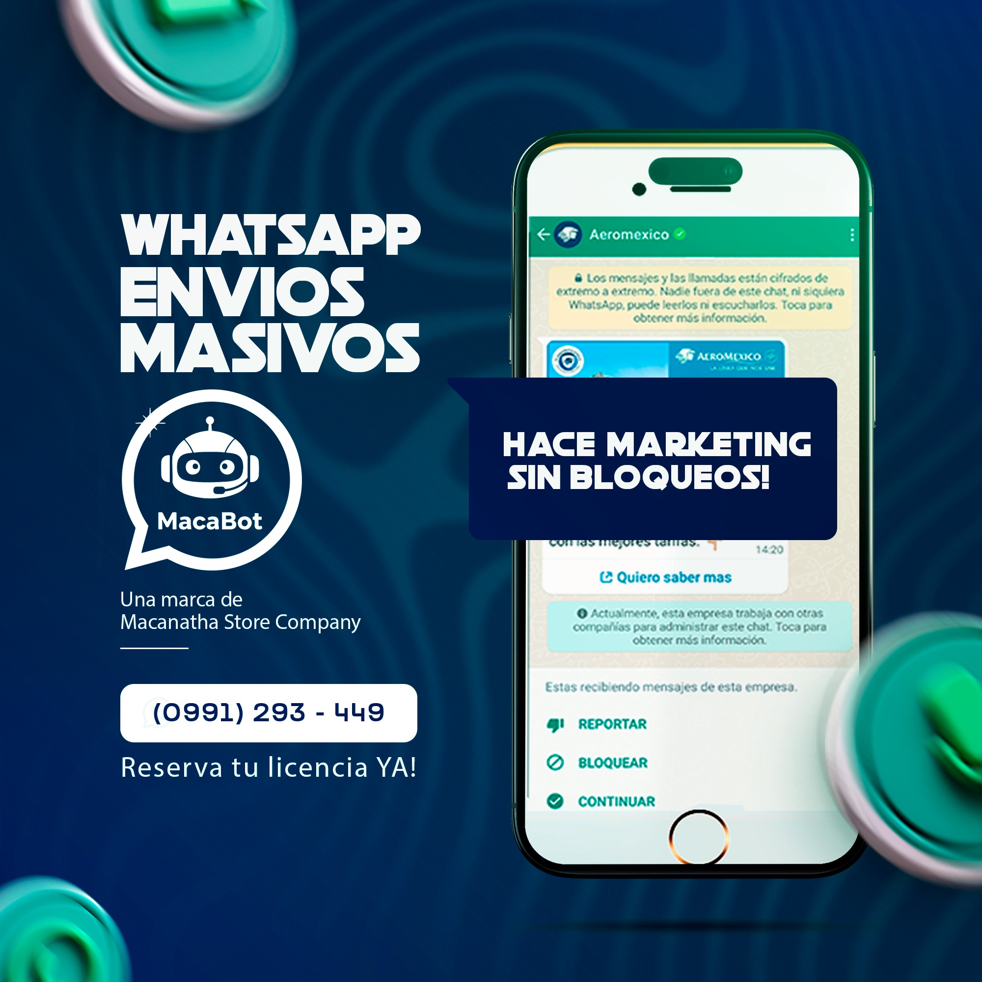 MacaBot WhatsApp Marketing Seguro